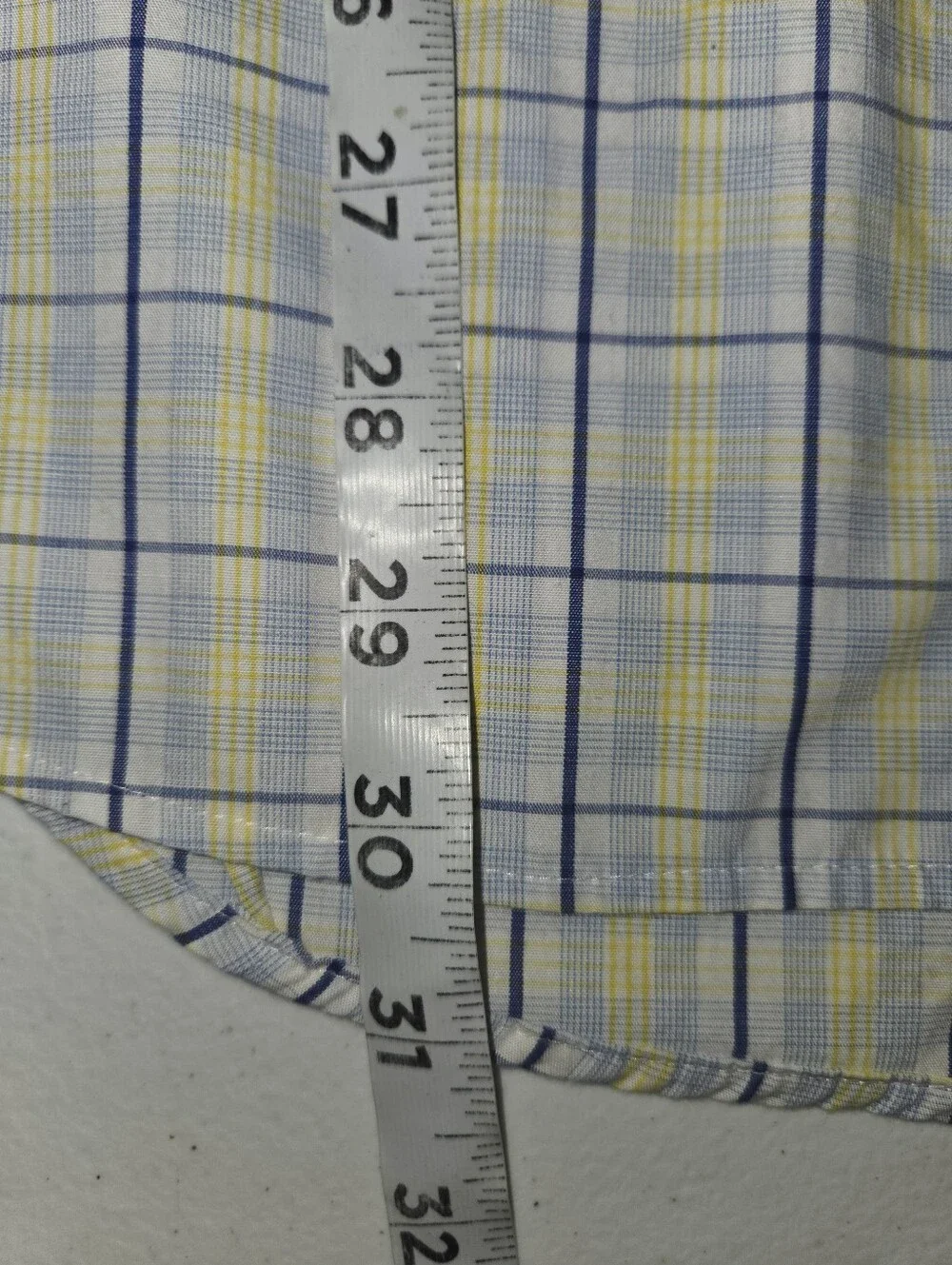 Banana Republic plaid 100% cotton slim fit button-up